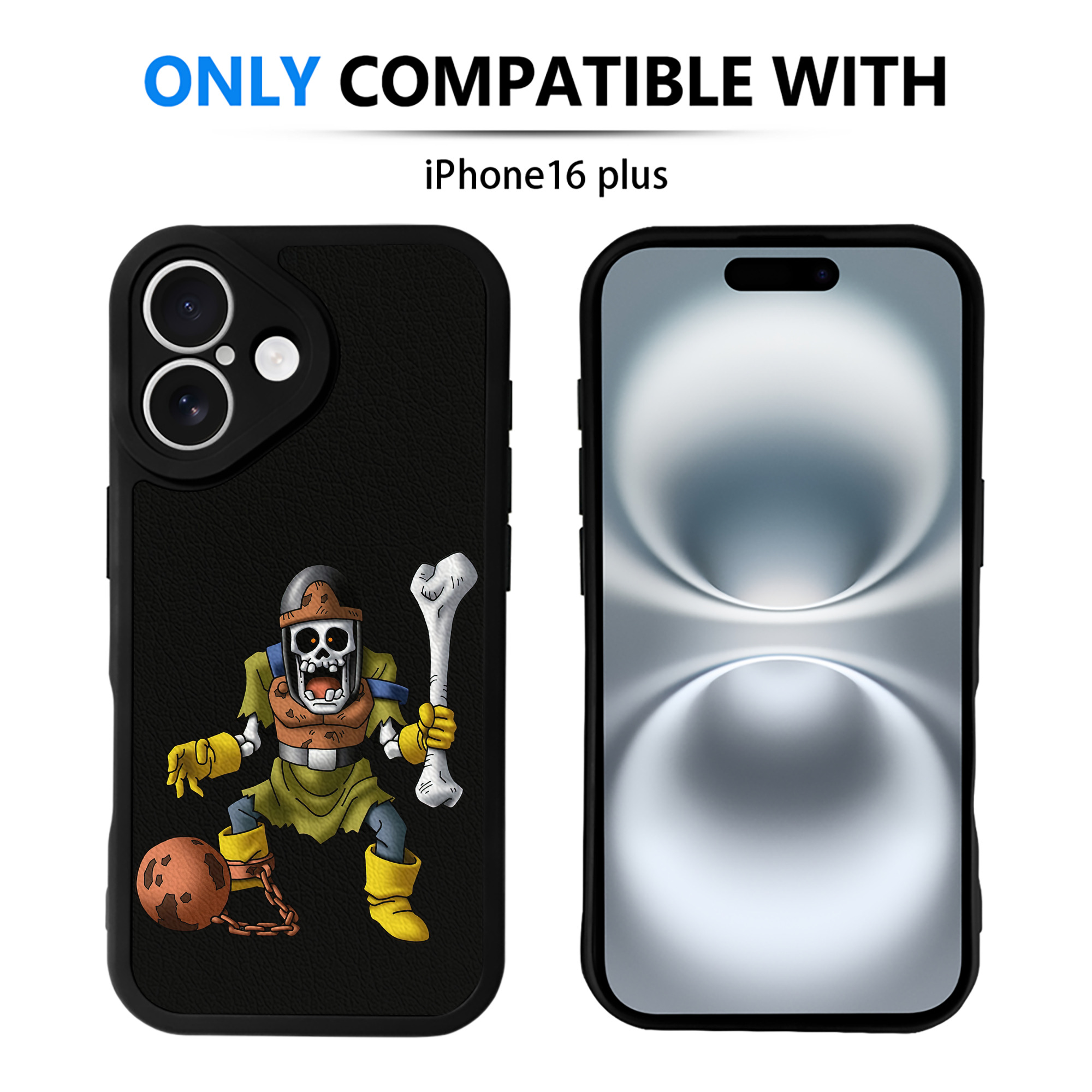 （画像用） ドラゴンクエスト Doragon Kuesuto Dragon Quest 【iPhone 16シリーズ対応】シリコンスマホケース（レザー調） 材質：シリコン